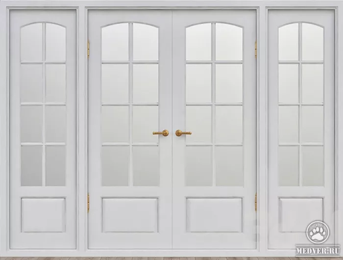 Деревянная тамбурная дверь-70